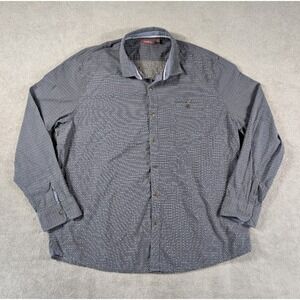 Jeremiah Shirt Mens Size XXL Gray Long Sleeve Button Down 100% Cotton